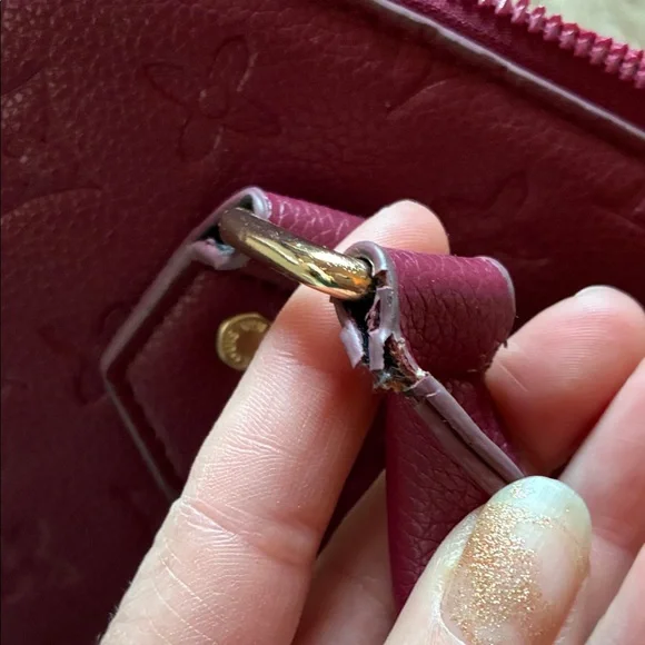 Burgundy Designer inspired Handbag - Picture 6 of 16